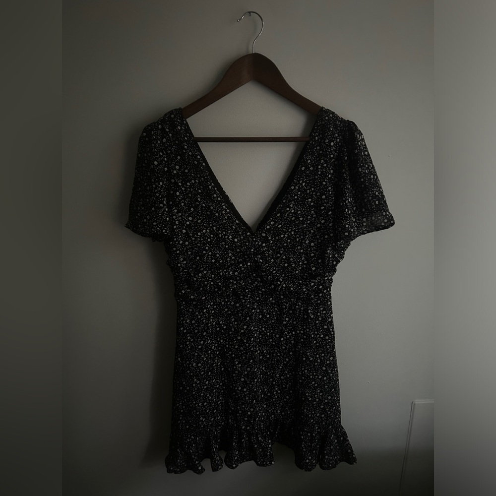 Vintage Forever 21 black floral dress NWT
